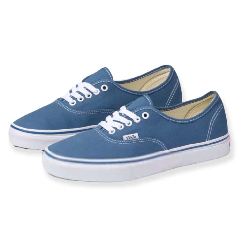 VANS The Authentic Cornflower Blue #44 Deck Shoes Low Top Sneakers Size 5.5 / 7